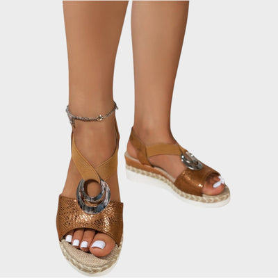 Sandalias ortopédicas de cuña