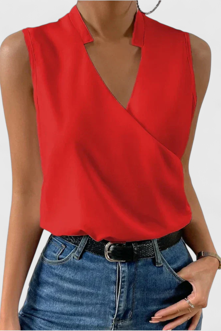 Top de verano con escote en V