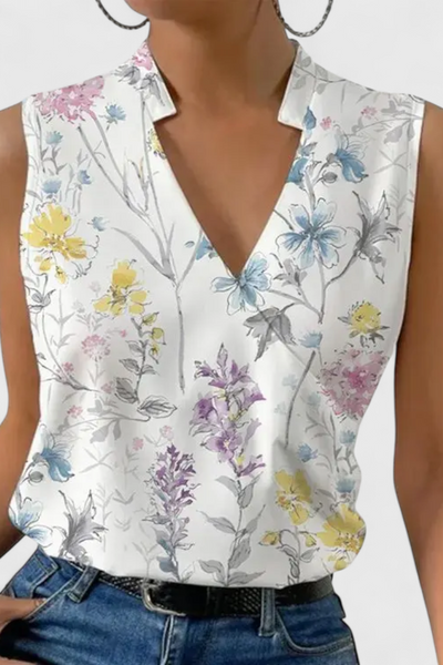 Top de verano con escote en V