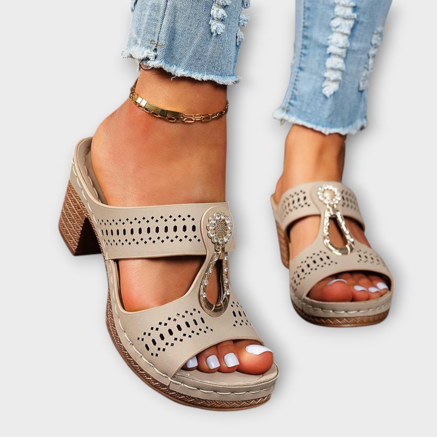 Sandalias ortopédicas elegantes y cómodas