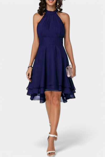 Vestido de gasa con volantes