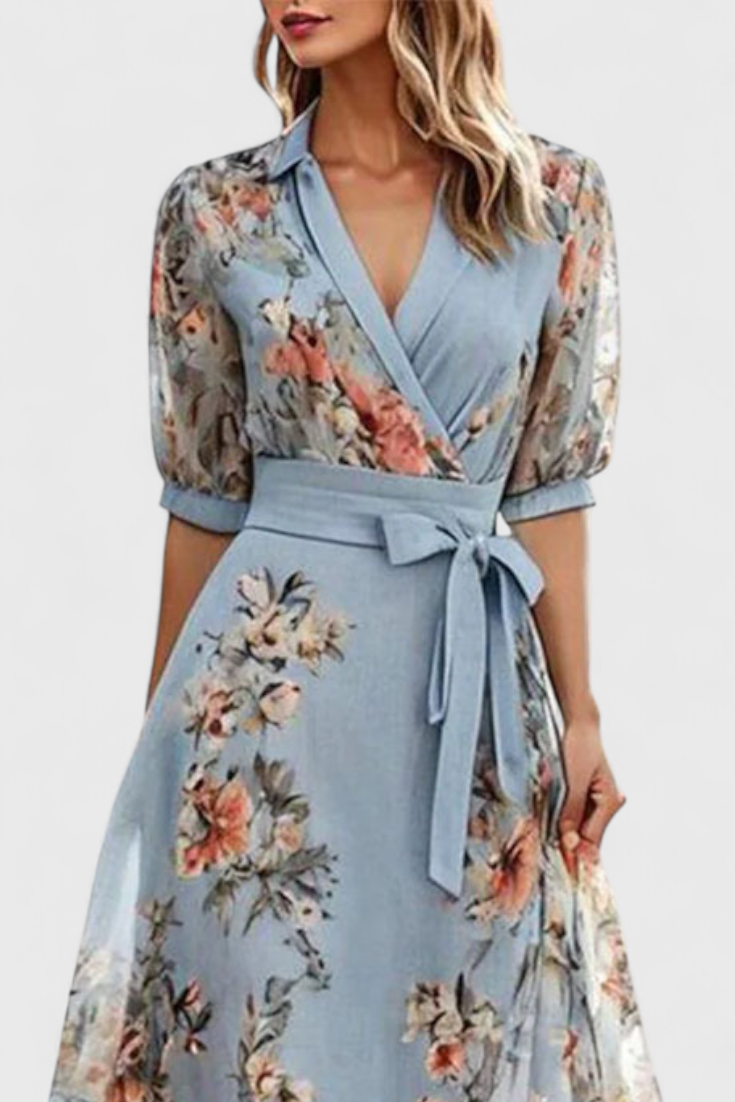 Vestido midi floral