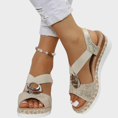 Sandalias ortopédicas de cuña